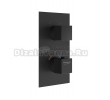 Термостатический смеситель встраиваемый KERAMA MARAZZI Futura 67648EKM.01.093 черный матовый