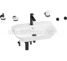 Комплект Wellsee Eclatant 201007492 глянцевый белый, матовый черный, 9 в 1