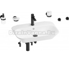 Комплект Wellsee Eclatant 201007497 глянцевый белый, матовый черный, 9 в 1