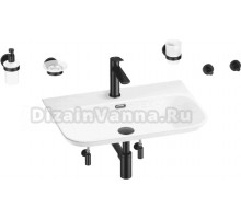 Комплект Wellsee Eclatant 2.0 201007502 глянцевый белый, матовый черный, 9 в 1