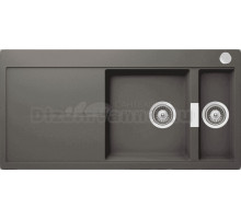 Мойка кухонная Schock Horizont 60D (D-150) Cristadur серебристый камень