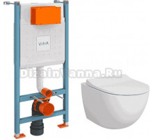 Комплект VitrA Sento L-Box без кнопки, с микролифтом