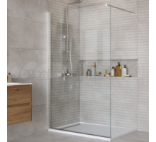 Душевая перегородка BelBagno Kraft 120 см, профиль хром, стекло прозрачное