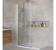 Душевая перегородка BelBagno Kraft 70 см, профиль хром, стекло прозрачное