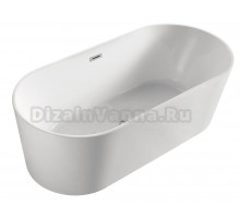 Ванна акриловая Azario BRISTOL 1600х800х580, свободностоящая, в комплекте с сифоном и металлической рамой (BRI16080)