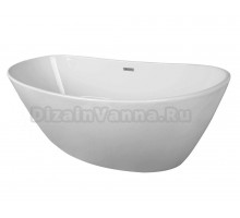 Ванна акриловая Azario EASTON 1800x820x600 белая, свободностоящая, в комплекте с сифоном и металлической рамой (AZ-1337)