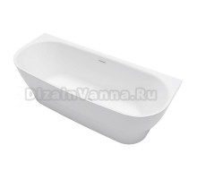 Ванна акриловая Azario OLEAN 1800x750x580 пристенная, в комплекте с сифоном и металлической рамой (OLE18075)