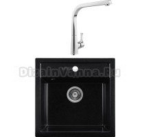 Комплект Мойка Gerhans A11-25 оникс + Смеситель MEGA Mega MG-SUN03