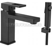 Смеситель для раковины Shevanik S8271H с гигиеническим душем, черный