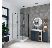 Душевой уголок Niagara Nova 681308111BLACK 90x90, квадратный, черный