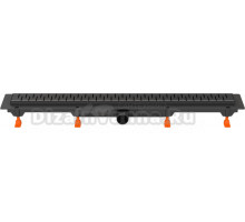 Душевой трап (лоток) MCH Chudej Medium CH750MC 75 см, матовый черный