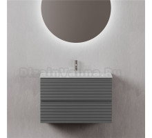 Тумба с раковиной Sancos Folk 80 grey soft