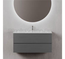 Тумба с раковиной Sancos Folk 100 grey soft