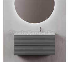 Тумба с раковиной Sancos Folk 100 R grey soft