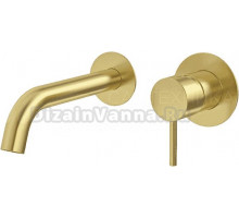 Смеситель для раковины Ramonsoler Odisea 392101OC С ВНУТРЕННЕЙ ЧАСТЬЮ, золото