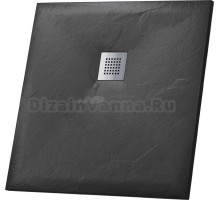 Поддон для душа Grossman Strong GR-S29090Q 90х90 см, графит