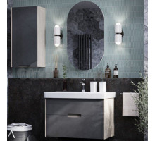 Мебель для ванной комнаты AQUATON Оливия 80 грей, дуб ойстер, раковина Адриана 80