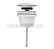Донный клапан для умывальника Azario G 1 1/4 AZ-105-WHI белый, блистер