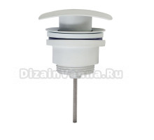 Донный клапан для умывальника Azario G 1 1/4 AZ-106-WHI квадрат, белый, блистер