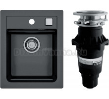 Комплект Мойка Alveus Atrox Granital 10 carbon + Измельчитель Bone Crusher BC 810-SL Slim Line