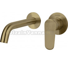 Смеситель для раковины Ramonsoler Alexia 362101OC С ВНУТРЕННЕЙ ЧАСТЬЮ, золото