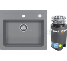 Комплект Мойка Alveus Atrox Granital 30 concrete + Измельчитель Bort Titan 4000