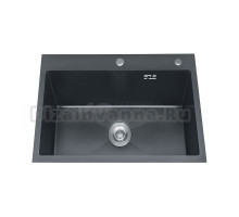 Кухонная мойка AZARIO SABRINA 500х500х200 нержавеющая сталь, цвет Оружейная сталь (AZB5050S)