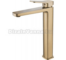 Смеситель для раковины Shevanik S9911G золотой сатин