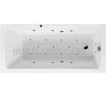 Акриловая ванна Excellent Aquaria Ultra Nano 140x70 см, встраиваемая, с гидромассажем, белая, с каркасом, со сливом-переливом