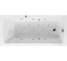 Акриловая ванна Excellent Aquaria Ultra Nano 150x70 см, встраиваемая, с гидромассажем, белая, с каркасом, со сливом-переливом