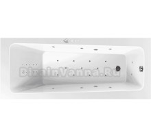 Акриловая ванна Excellent Ava Ultra Nano 170x70 см, встраиваемая, с гидромассажем, белая, с каркасом, со сливом-переливом