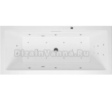 Акриловая ванна Excellent Heaven Slim Ultra 170x75 см, встраиваемая, с гидромассажем, белая, с каркасом, со сливом-переливом