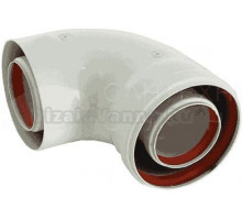 Отвод Baxi MT71410141 начальный коаксиальный, 90°