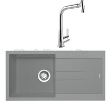 Комплект Мойка Longran Amanda AMG990.500 - 49 сroma + Смеситель MEGA Life MG-TK09 хром