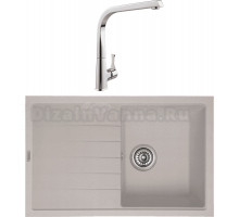 Комплект Мойка Longran Classic CLS780.500 - 58 sabbia + Смеситель MEGA Mega MG-SUN03