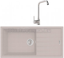 Комплект Мойка Longran Classic CLS914.457 - 58 sabbia + Смеситель MEGA Ege MG-PL10 хром