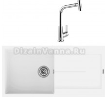 Комплект Мойка Longran Enigma ENG1000.500 - 07 alpina + Смеситель MEGA Life MG-TK09 хром