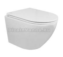 Унитаз подвесной Azario Grado 490х370х360 безободковый с быстросъемным сиденьем микролифт (AZ-0046 -N)