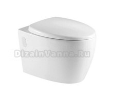 Унитаз подвесной Azario Deya 570х390х355 безободковый, с сиденьем микролифт (AZ-2115)