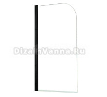Шторка на ванну Azario Merrit 80х140 цвет профиля черный AZ-NF6211 800 BLACK