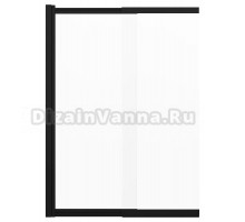 Шторка на ванну Azario Merrit 80х140 цвет профиля черный AZ-NF6122 800 BLACK