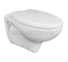 Унитаз подвесной Azario STELLA 370х400х550 ободковый, с сидением микролифт, белый (AZ-VT005+AZ-VT005sc)