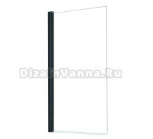Шторка на ванну Azario Merrit 80х140 цвет профиля черный AZ-NF6211-1 800 BLACK