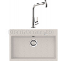 Комплект Мойка Longran Geos GES780.500 - 38 terra + Смеситель MEGA Life MG-TK09 хром