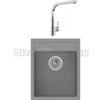 Комплект Мойка Longran Ultra ULS400.500 - 49 croma + Смеситель MEGA Mega MG-SUN03