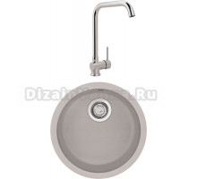 Комплект Мойка Longran Ultra ULS460 - 58 sabbia + Смеситель MEGA Didim MG-CM107 хром