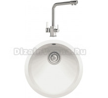 Комплект Мойка Tolero Classic R-104 туман + Смеситель MEGA Life MG-TK06 хром