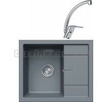 Комплект Мойка Tolero Classic R-107 грей + Смеситель MEGA Mega MG-BMK016 хром