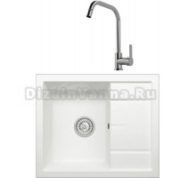 Комплект Мойка Tolero Classic R-107 туман + Смеситель MEGA City MG- ZRV104 хром