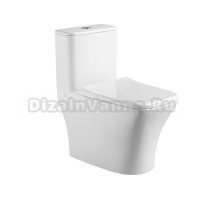 Унитаз напольный моноблок Azario Teano AZ-8621 с сиденьем микролифт